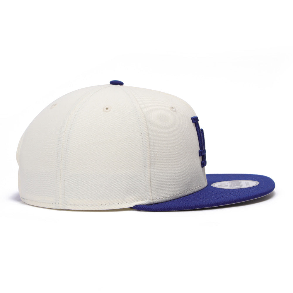 New Era Los Angeles Dodgers Essential Chrome White Dark Royal 9FIFTY Snapback Cap