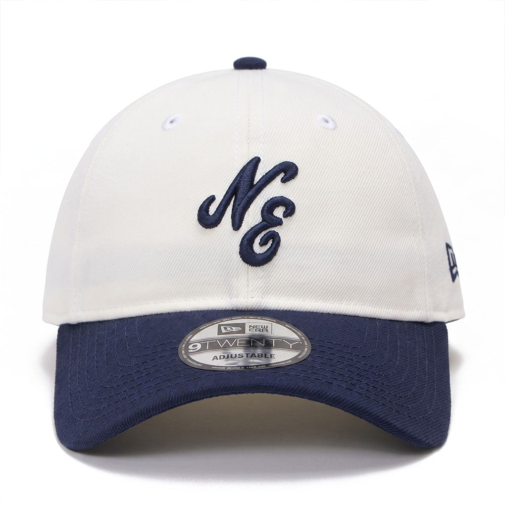New Era NE Script Chrome Oceanside Blue 9TWENTY Adjustable Cap