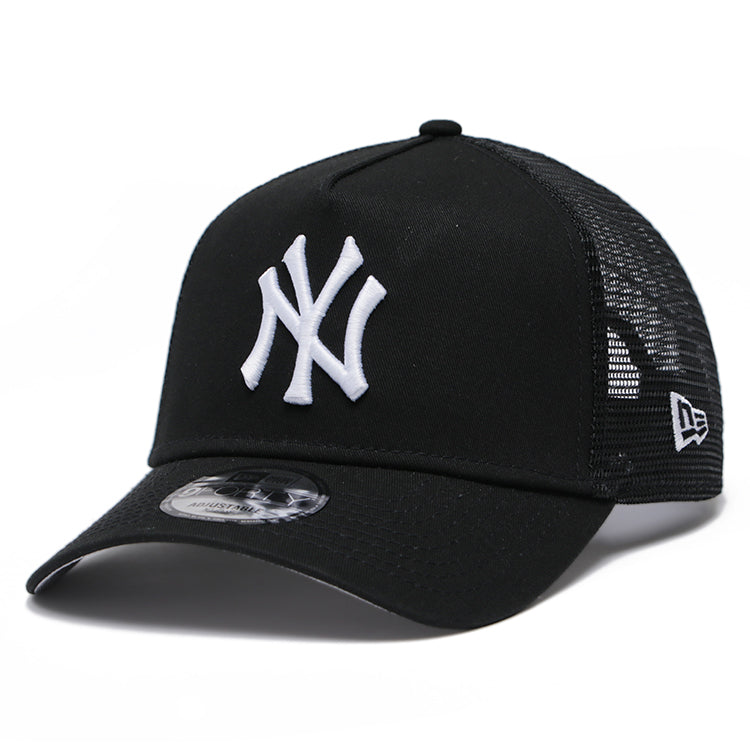 New York Yankees MLB Essential Black 9FORTY A-Frame Trucker Cap