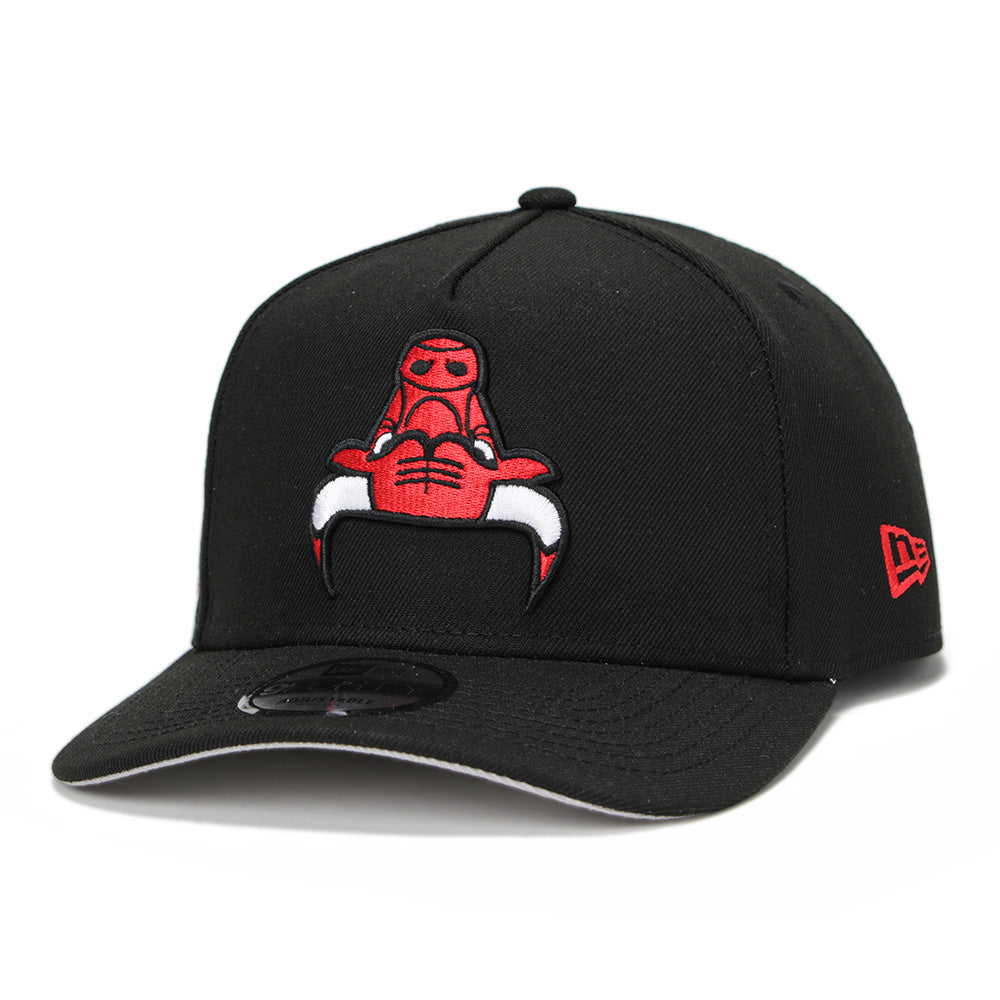New Era Chicago Bulls NBA Upside Down Black OTC 9FORTY A-Frame Snapback Cap