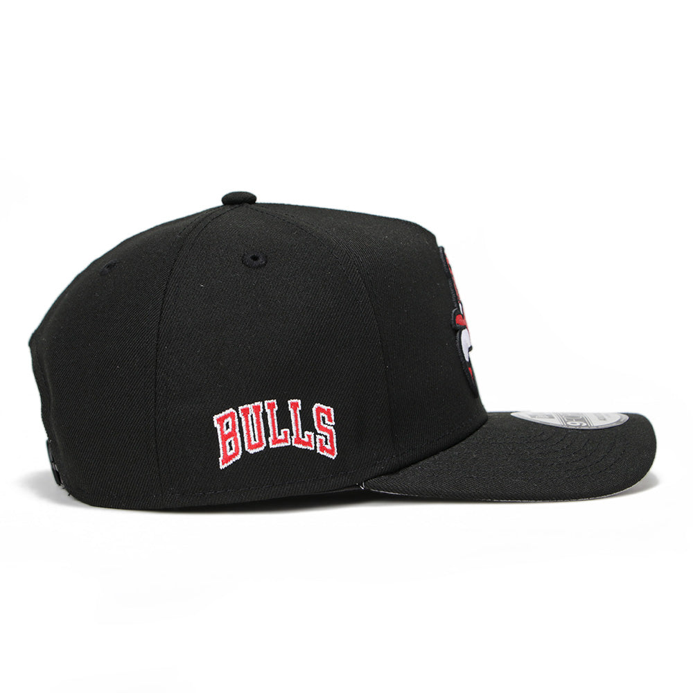 New Era Chicago Bulls NBA Upside Down Black OTC 9FORTY A-Frame Snapback Cap