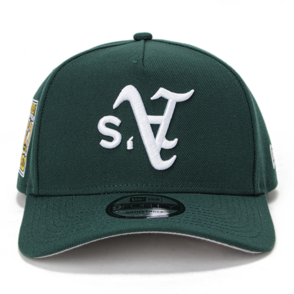 New Era Oakland Athletics Upside Down Dark Green 9FORTY A-Frame Snapback Cap