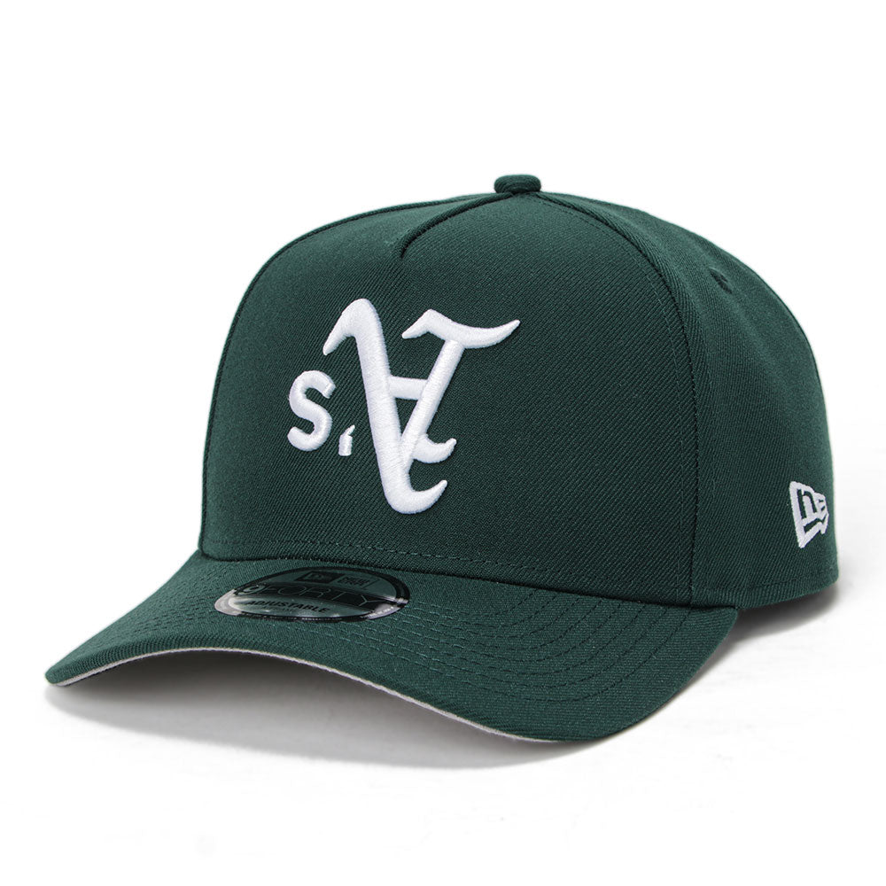 New Era Oakland Athletics Upside Down Dark Green 9FORTY A-Frame Snapback Cap