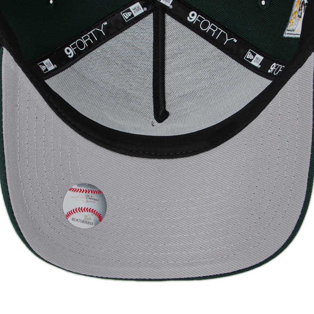 New Era Oakland Athletics Upside Down Dark Green 9FORTY A-Frame Snapback Cap