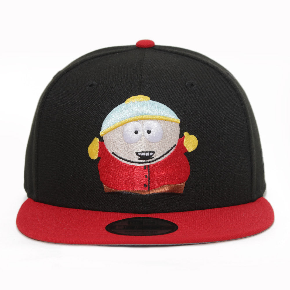 New Era x South Park Cartman Black on Scarlet Red 9FIFTY Snapback Cap