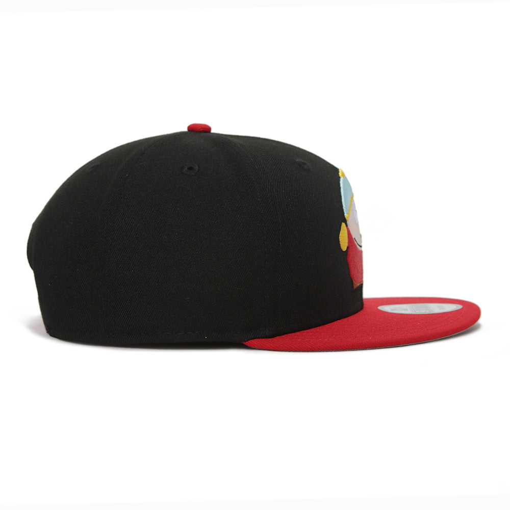 New Era x South Park Cartman Black on Scarlet Red 9FIFTY Snapback Cap