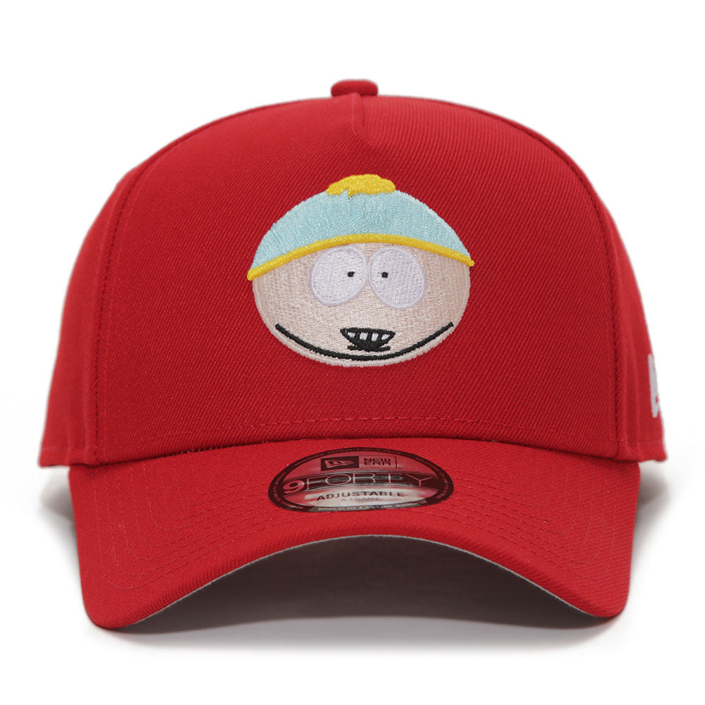 New Era x South Park Cartman Scarlet Red 9FORTY A-Frame Snapback Cap