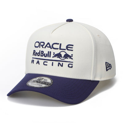 New Era Oracle Red Bull Racing Chrome White Navy 9FORTY A-Frame Adjustable Cap