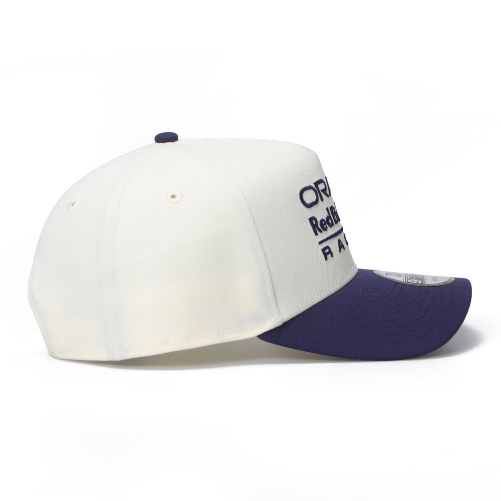 New Era Oracle Red Bull Racing Chrome White Navy 9FORTY A-Frame Adjustable Cap