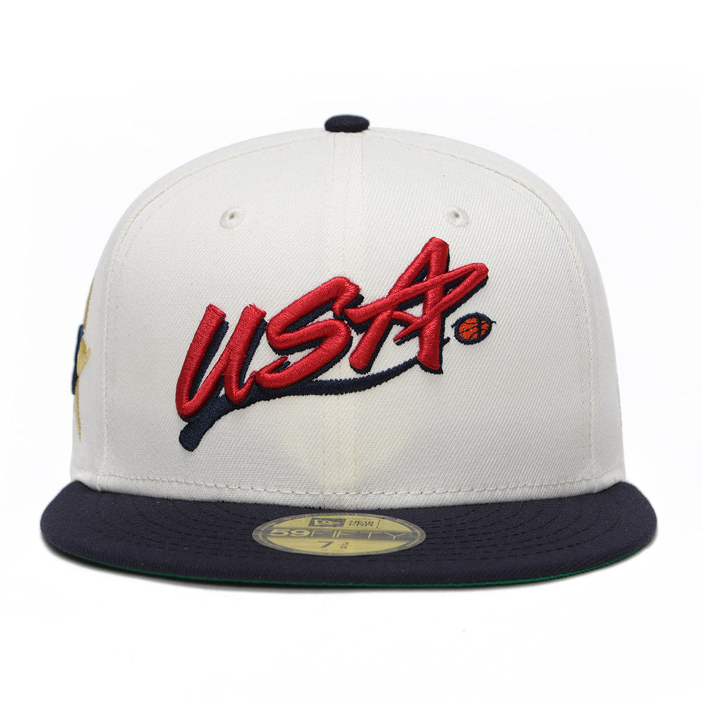 Dream Team USA Basketball Chrome Navy 59FIFTY Fitted Cap