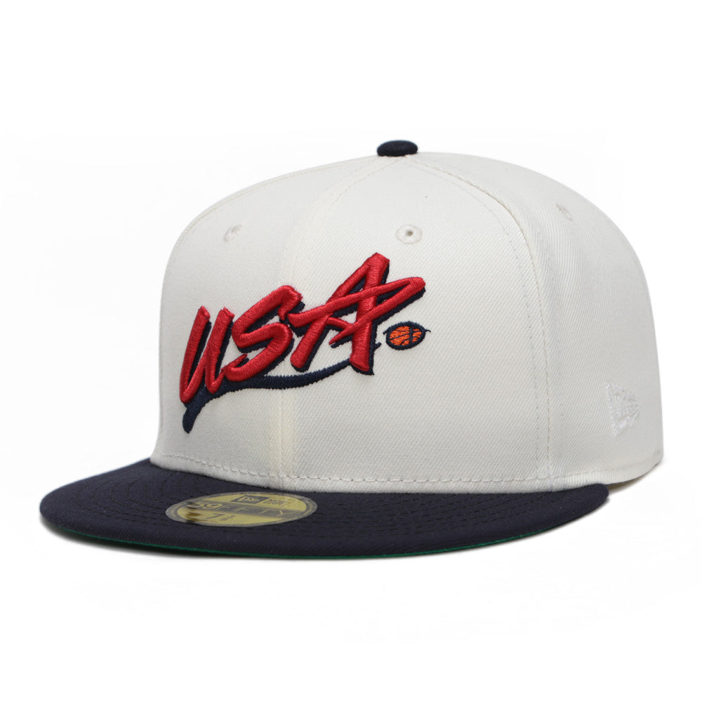 Dream Team USA Basketball Chrome Navy 59FIFTY Fitted Cap