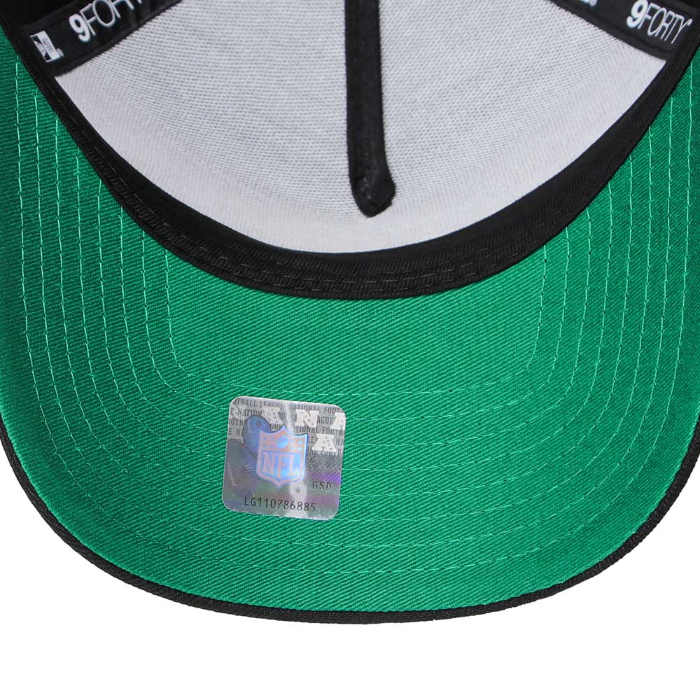 New Era Las Vegas Raiders Script OTC Black 9FORTY A-Frame Snapback Cap