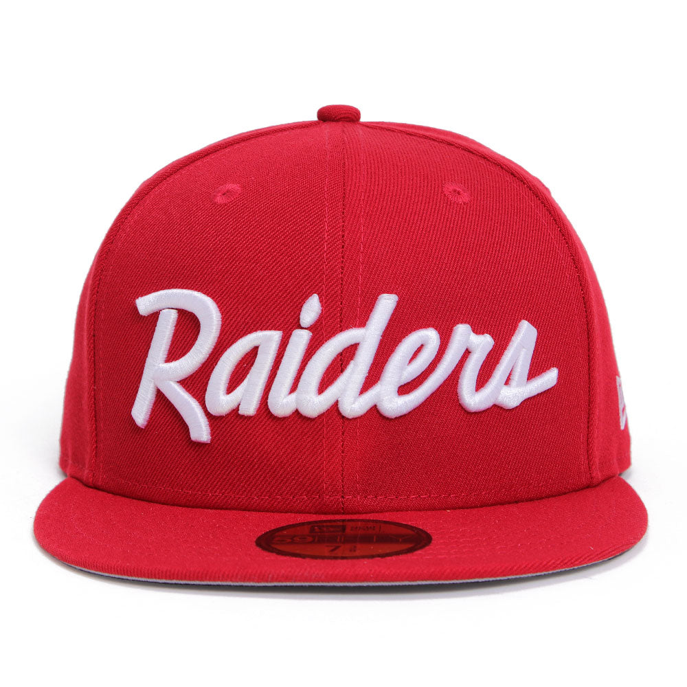 New Era Las Vegas Raiders Scarlet White 59FIFTY Fitted Cap