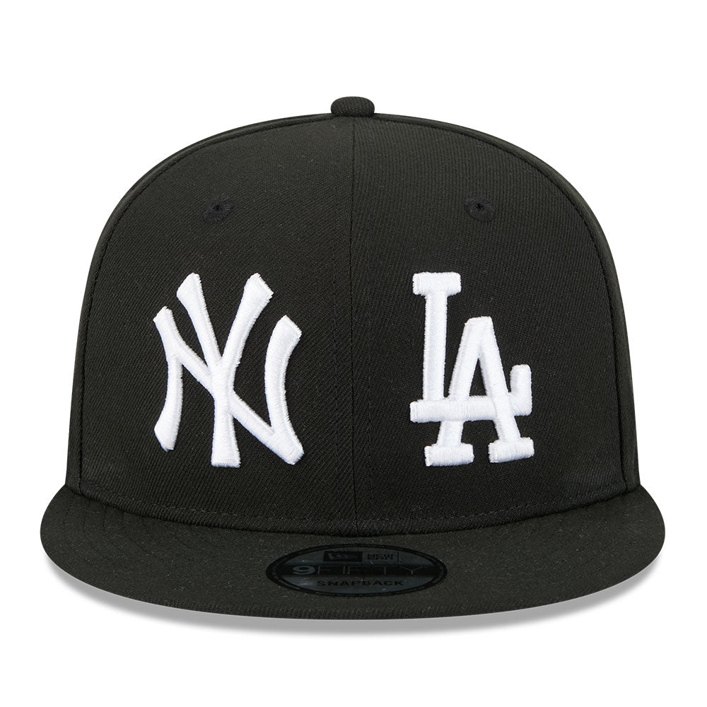 New Era New York Yankees & Los Angeles Dodgers Two Team 75th World Series Black 9FIFTY Snapback Cap