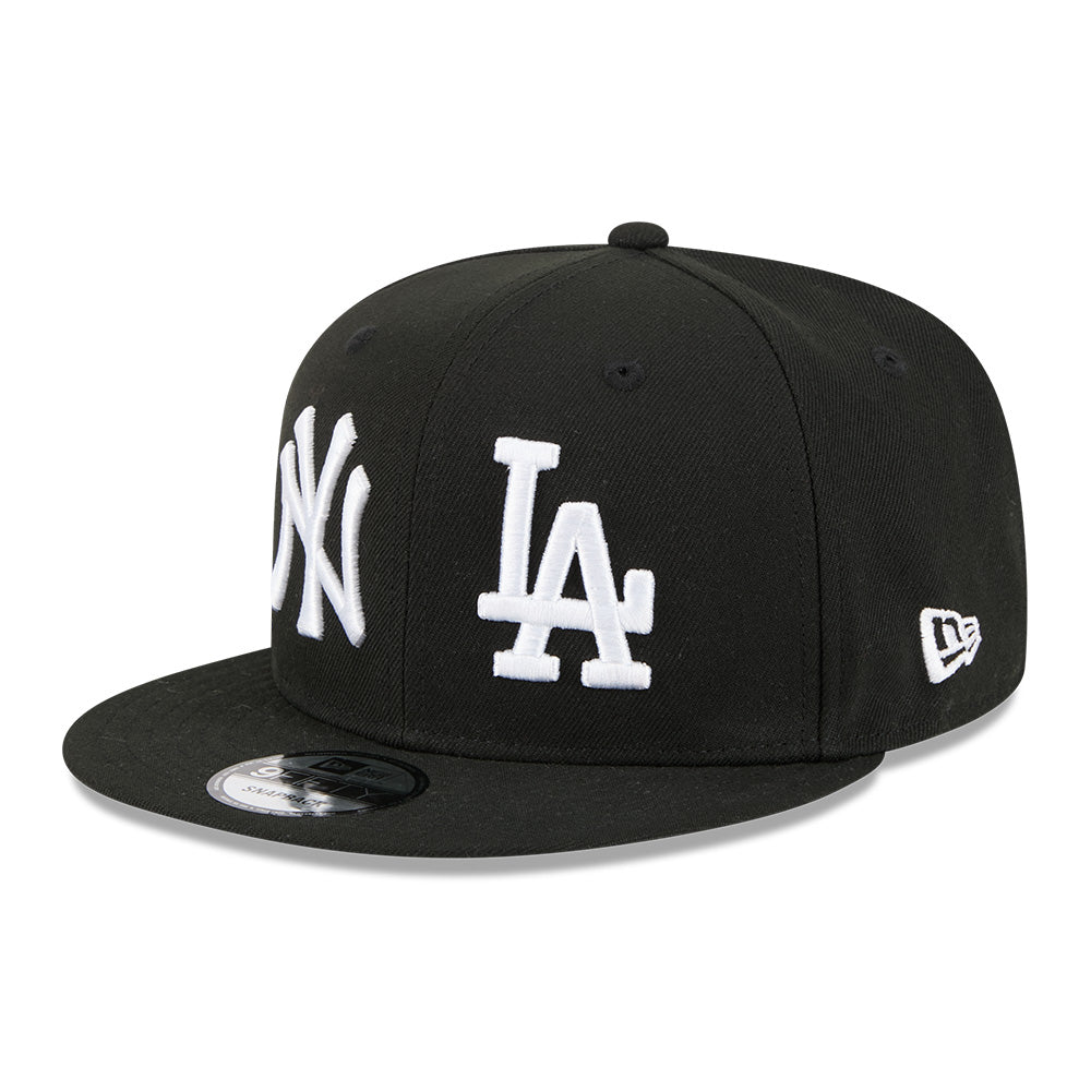 New Era New York Yankees & Los Angeles Dodgers Two Team 75th World Series Black 9FIFTY Snapback Cap