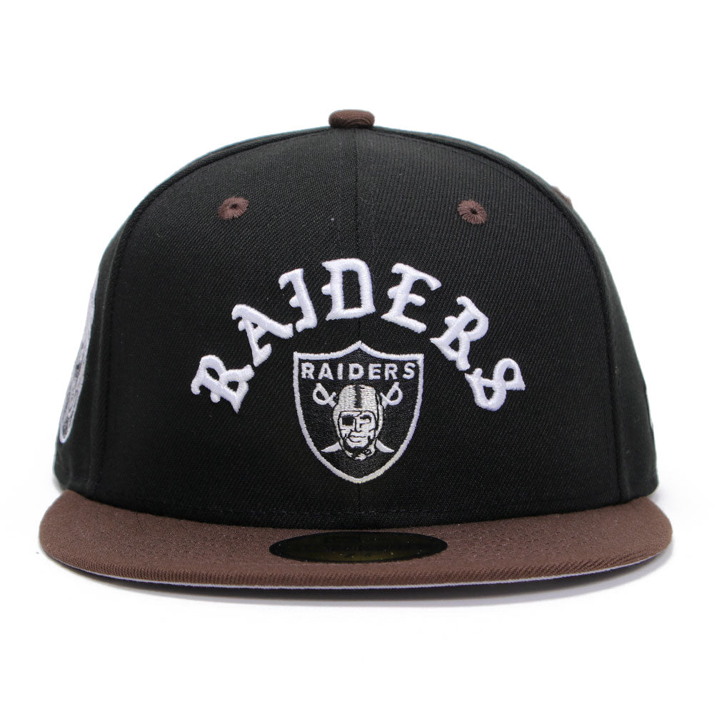 New Era Las Vegas Raiders Black Brown Super Bowl Champion 59FIFTY Fitted Cap