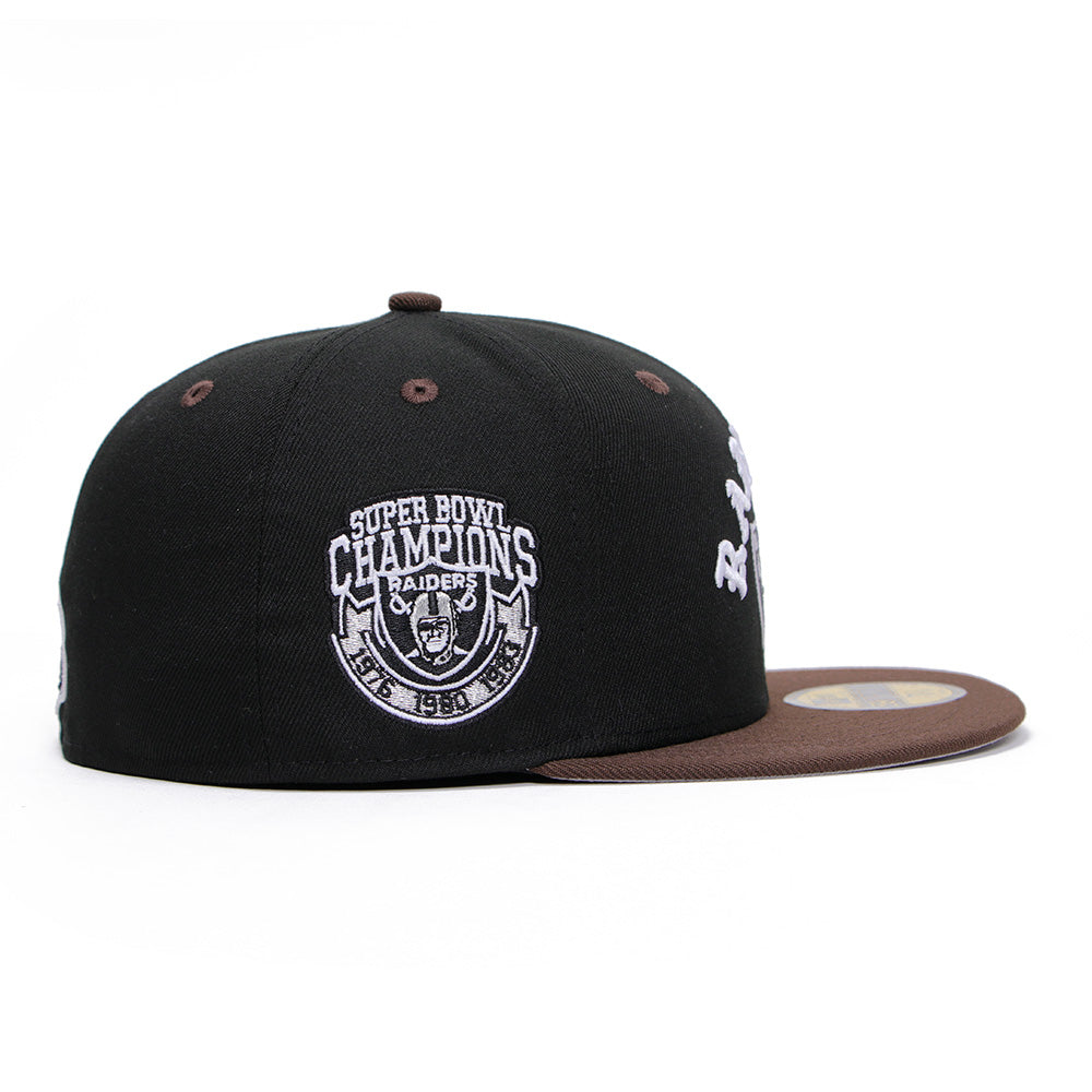 New Era Las Vegas Raiders Black Brown Super Bowl Champion 59FIFTY Fitted Cap