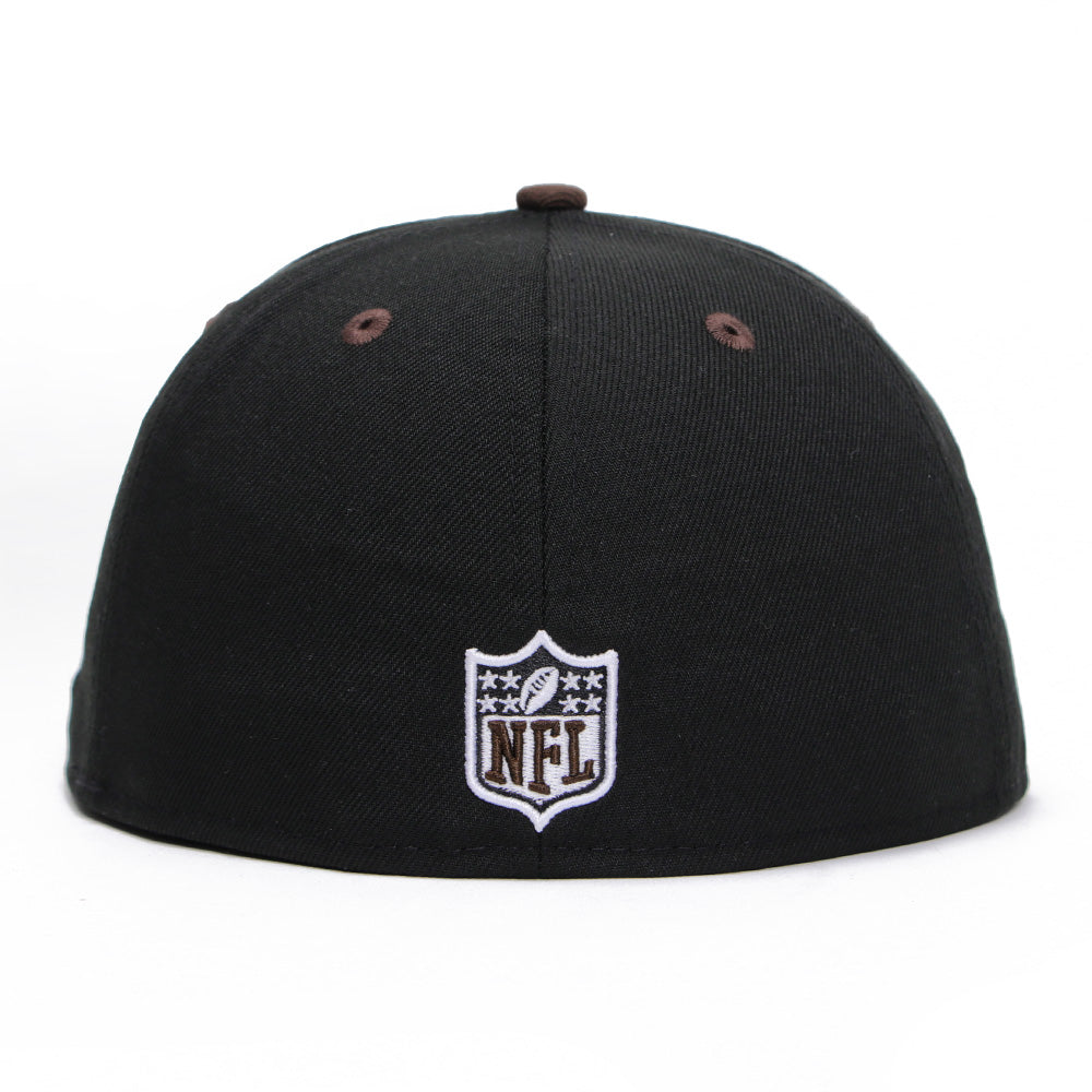 New Era Las Vegas Raiders Black Brown Super Bowl Champion 59FIFTY Fitted Cap