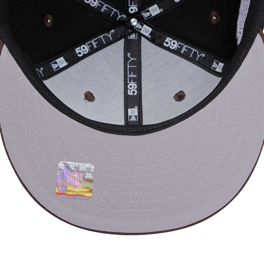 New Era Las Vegas Raiders Black Brown Super Bowl Champion 59FIFTY Fitted Cap