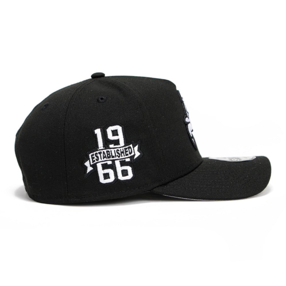 New Era Chicago Bulls Upside Down Black 9FORTY A-Frame Snapback Cap