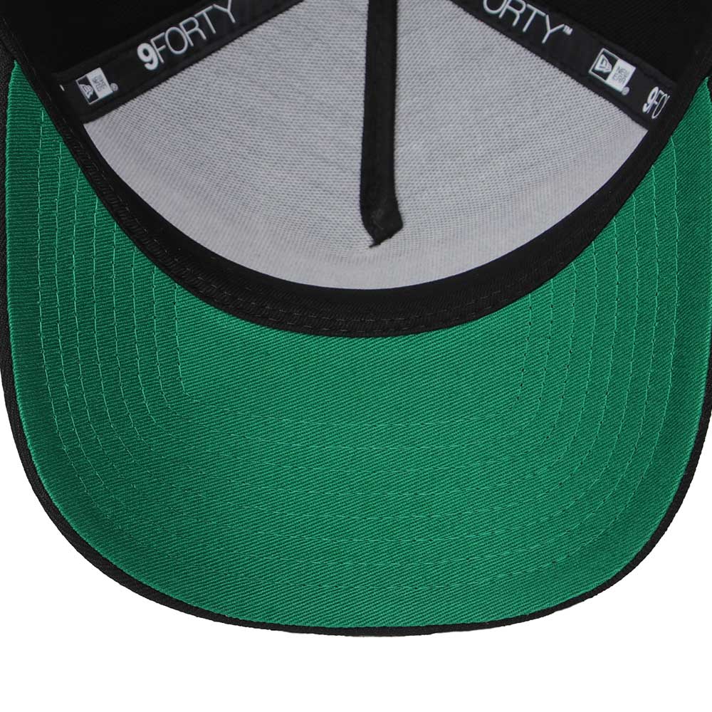 New Era Compton Wordmark White Black 9FORTY A-Frame Snapback Cap