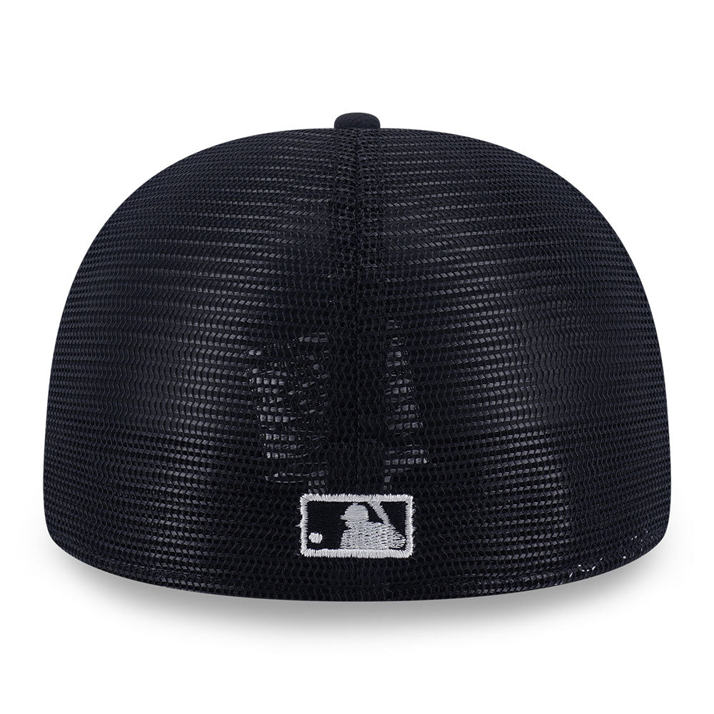 New Era Los Angeles Dodgers Mesh Black White 59FIFTY Fitted Trucker Cap