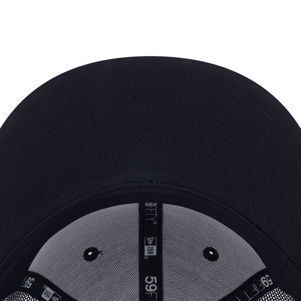 New Era Los Angeles Dodgers Mesh Black White 59FIFTY Fitted Trucker Cap