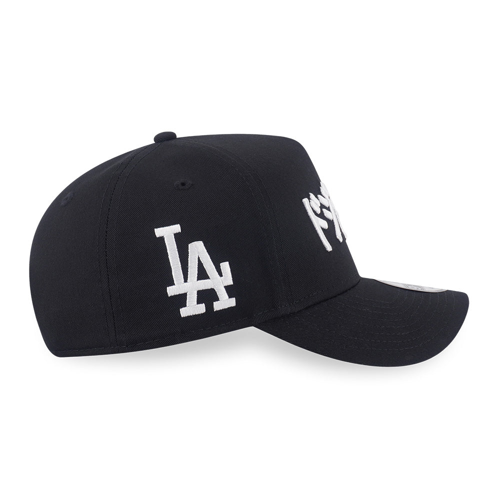 New Era Los Angeles Dodgers Kanji Black White 9FORTY A-Frame Adjustable Cap