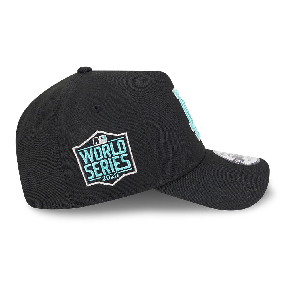 New Era Los Angeles Dodgers Black and Seaglass World Series 9FORTY A-Frame Adjustable Cap