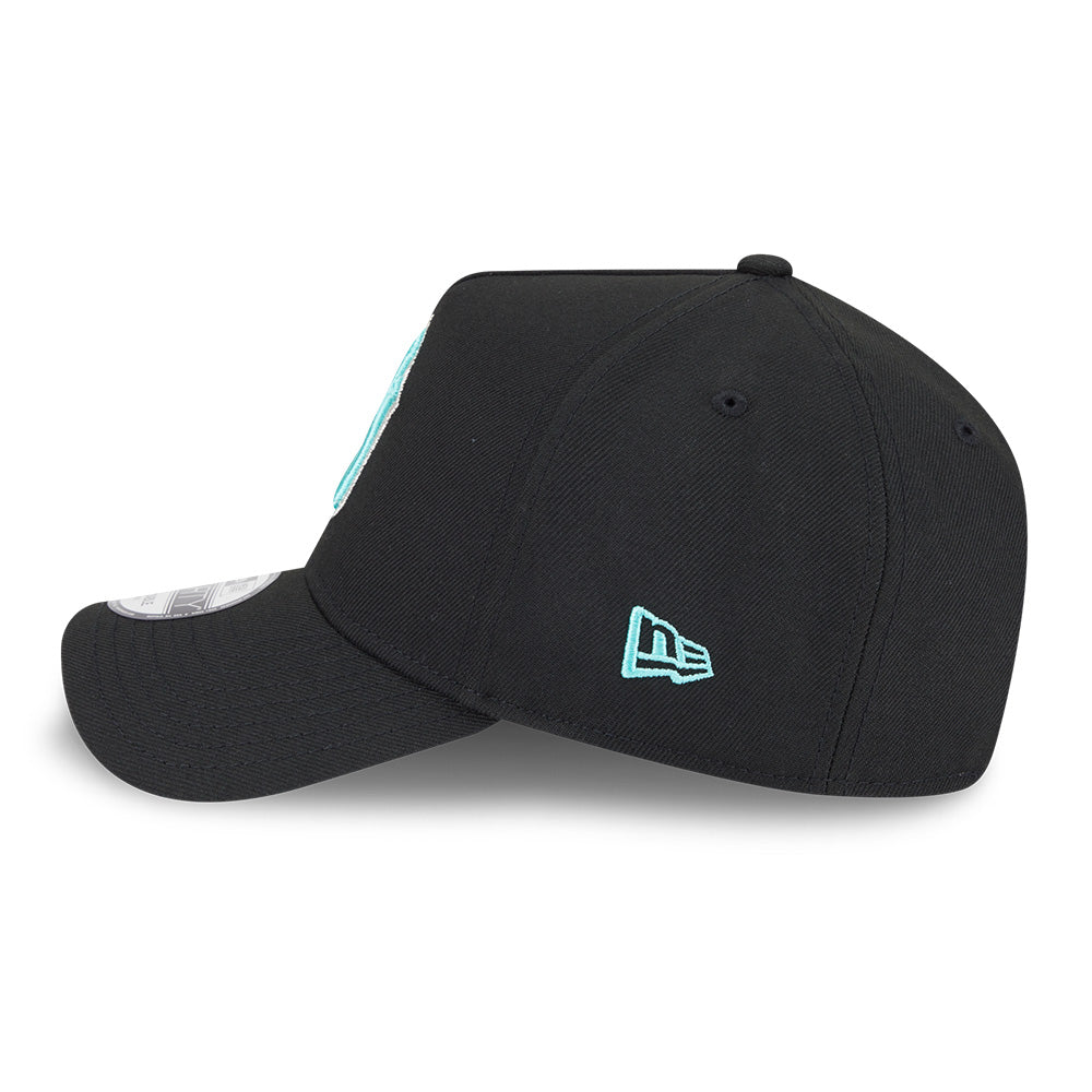 New Era New York Yankees Black and Seaglass World Series 9FORTY A-Frame Adjustable Cap