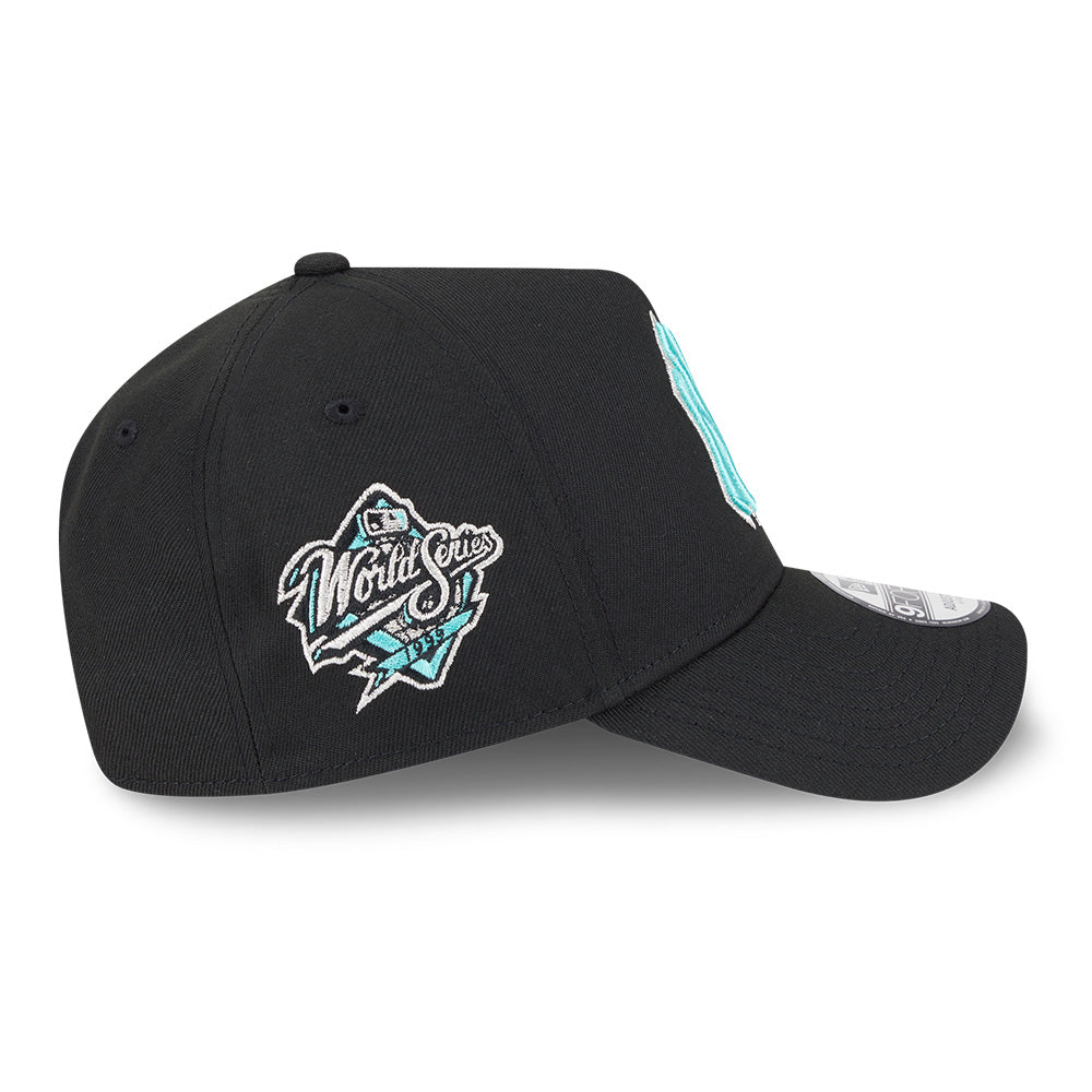 New Era New York Yankees Black and Seaglass World Series 9FORTY A-Frame Adjustable Cap