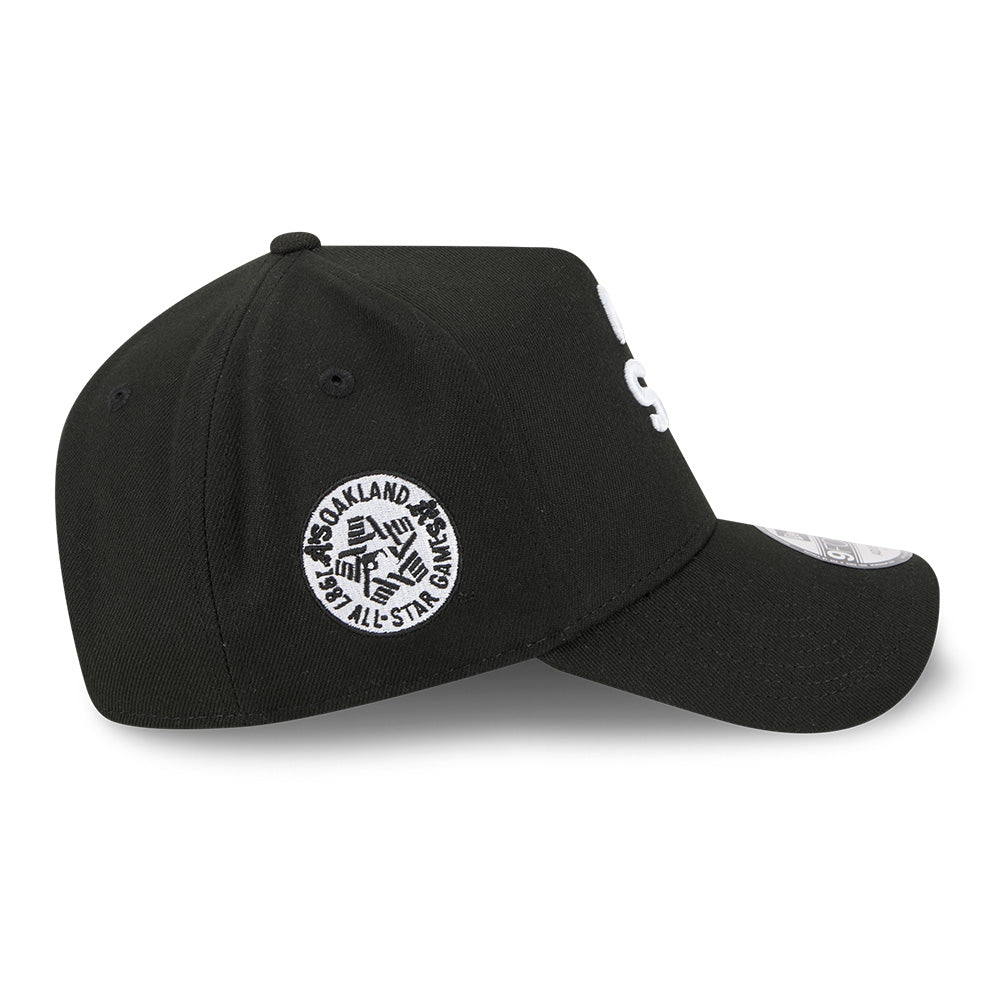 New Era Oakland Athletics Upside Down Black 9FORTY A-Frame Snapback Cap