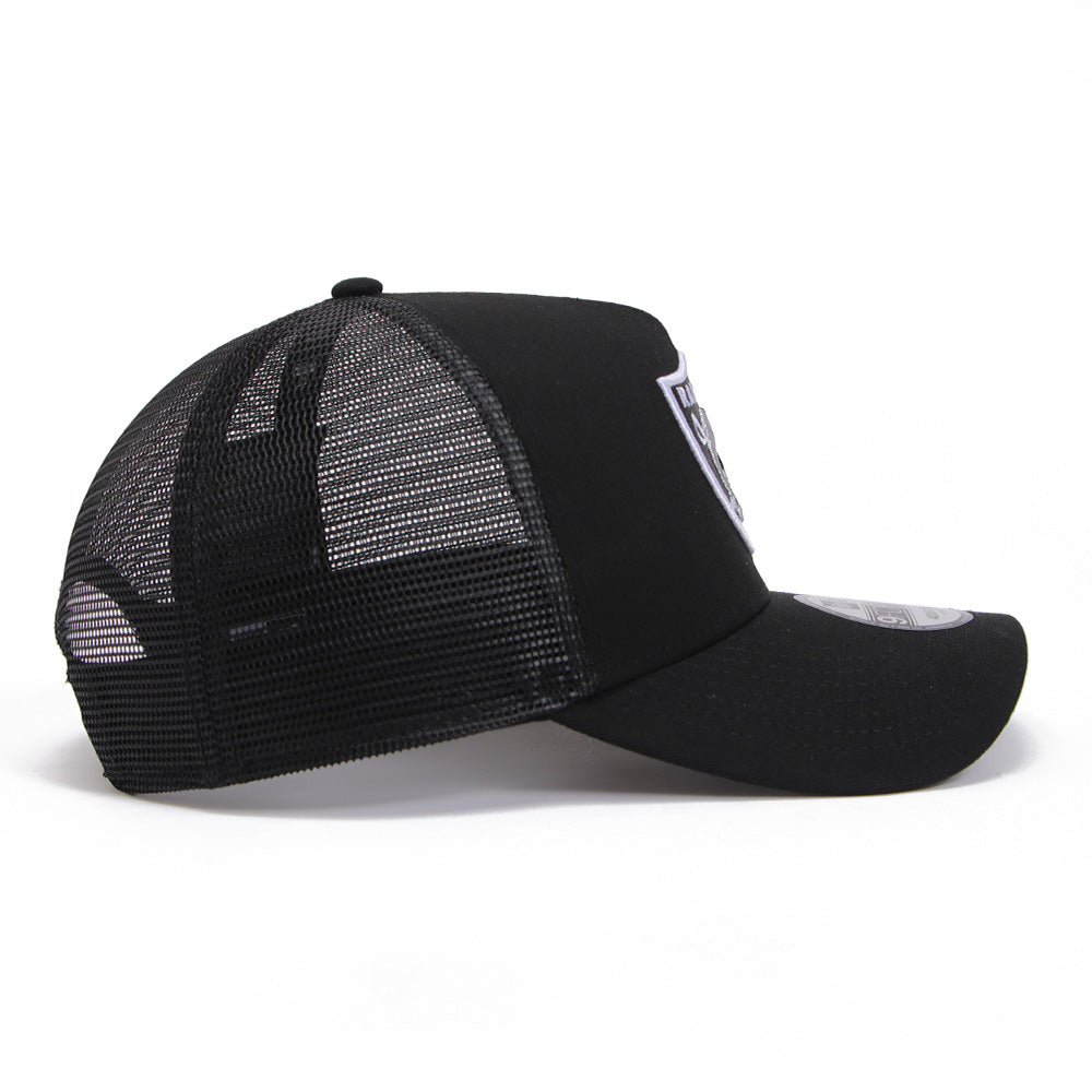 New Era Las Vegas Raiders GCP Black 9FORTY A-Frame Trucker Adjustable Cap