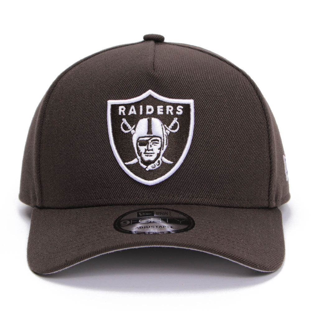 New Era Las Vegas Raiders Walnut 9FORTY A-Frame Snapback Cap