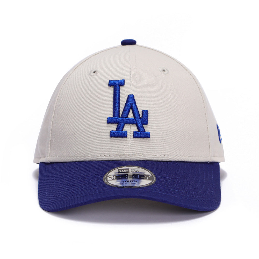New Los Angeles Dodgers Stone Dark Royal Youth 9FORTY Adjustable Cap