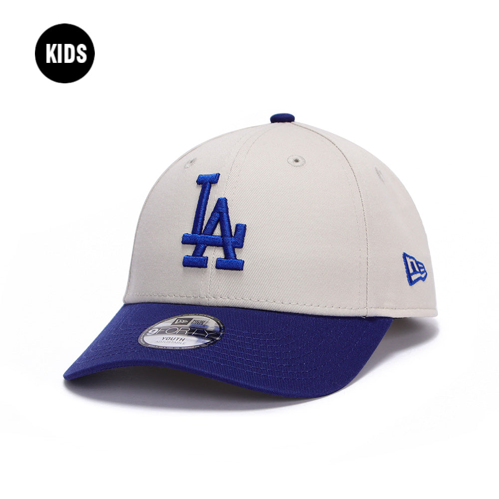 New Los Angeles Dodgers Stone Dark Royal Youth 9FORTY Adjustable Cap