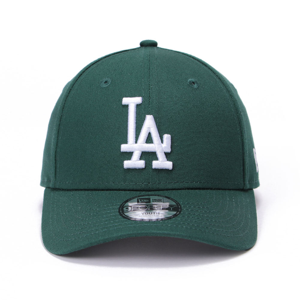 New Era Los Angeles Dodgers Dark Green Youth 9FORTY Adjustable Cap