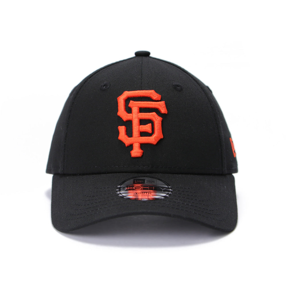 New Era San Francisco Giants Kids Black 9FORTY Youth Adjustable Cap