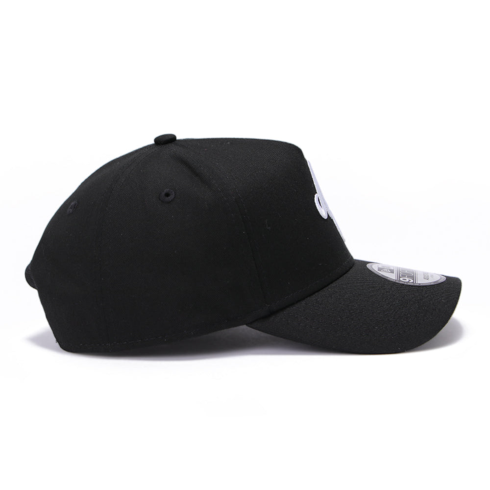 New Era Script Black 9FORTY A-Frame Snapback Cap