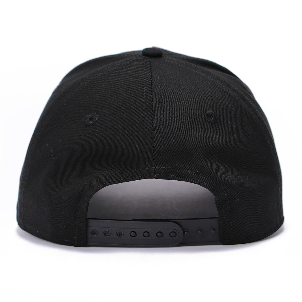 New Era Script Black 9FORTY A-Frame Snapback Cap