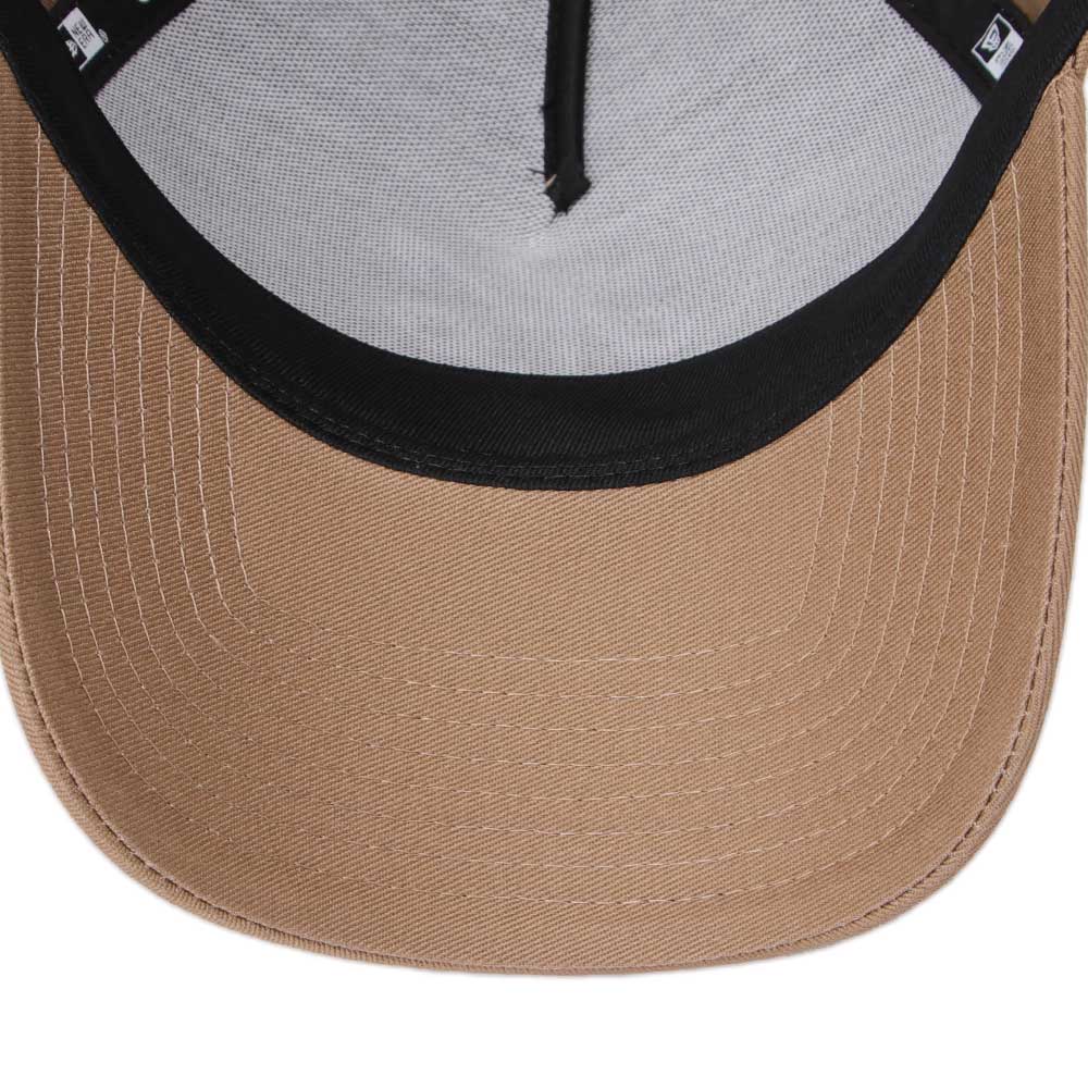 New Era Script Khaki 9FORTY A-Frame Snapback Cap