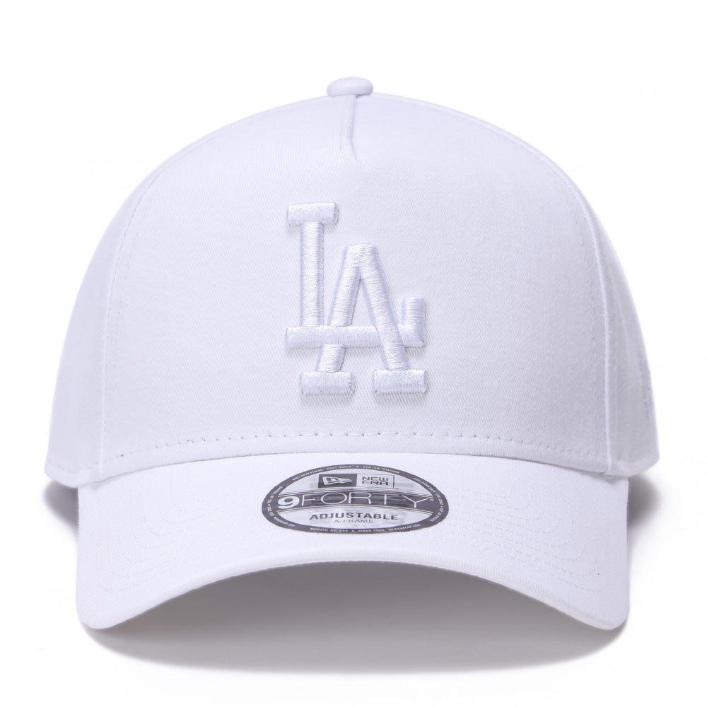 New Era Los Angeles Dodgers Optic White 9FORTY A-Frame Snapback Cap
