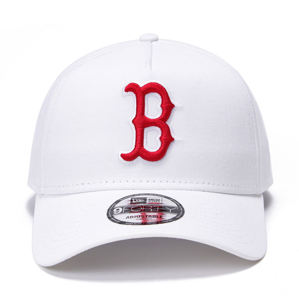 Boston Red Sox Optic White 9FORTY A-Frame Snapback Cap
