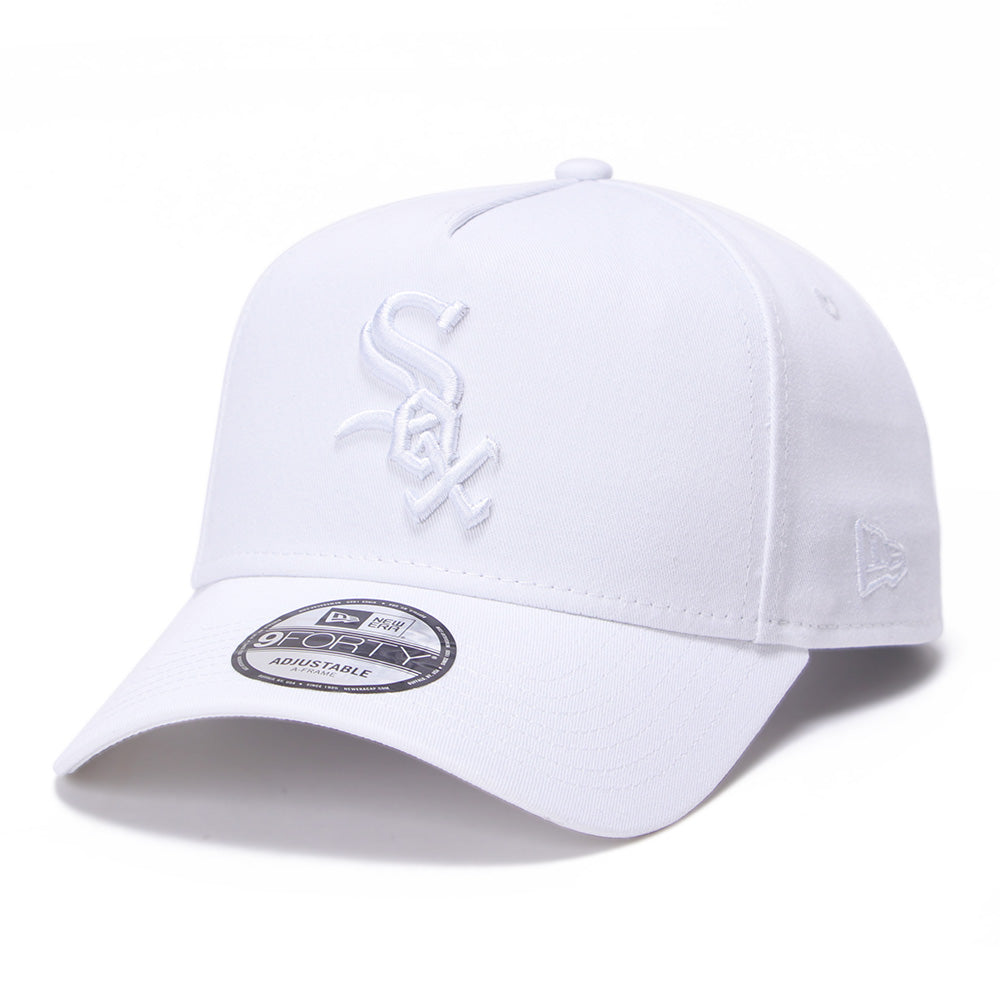 New Era Chicago White Sox Optic White 9FORTY A-Frame Snapback Cap