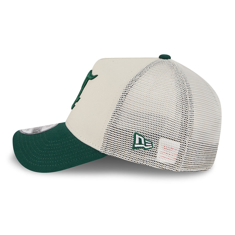 New Era Oakland Athletics Upside Down Stone 9FORTY A-Frame Trucker Cap