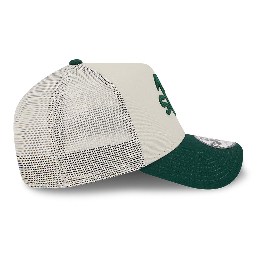 New Era Oakland Athletics Upside Down Stone 9FORTY A-Frame Trucker Cap