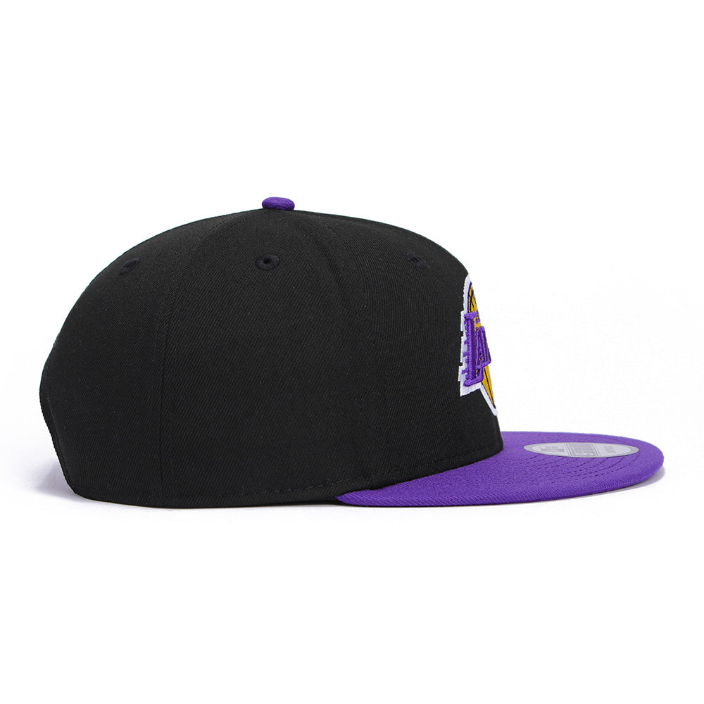 New Era Los Angeles Lakers OTC Black Purple 9FIFTY Snapback Cap