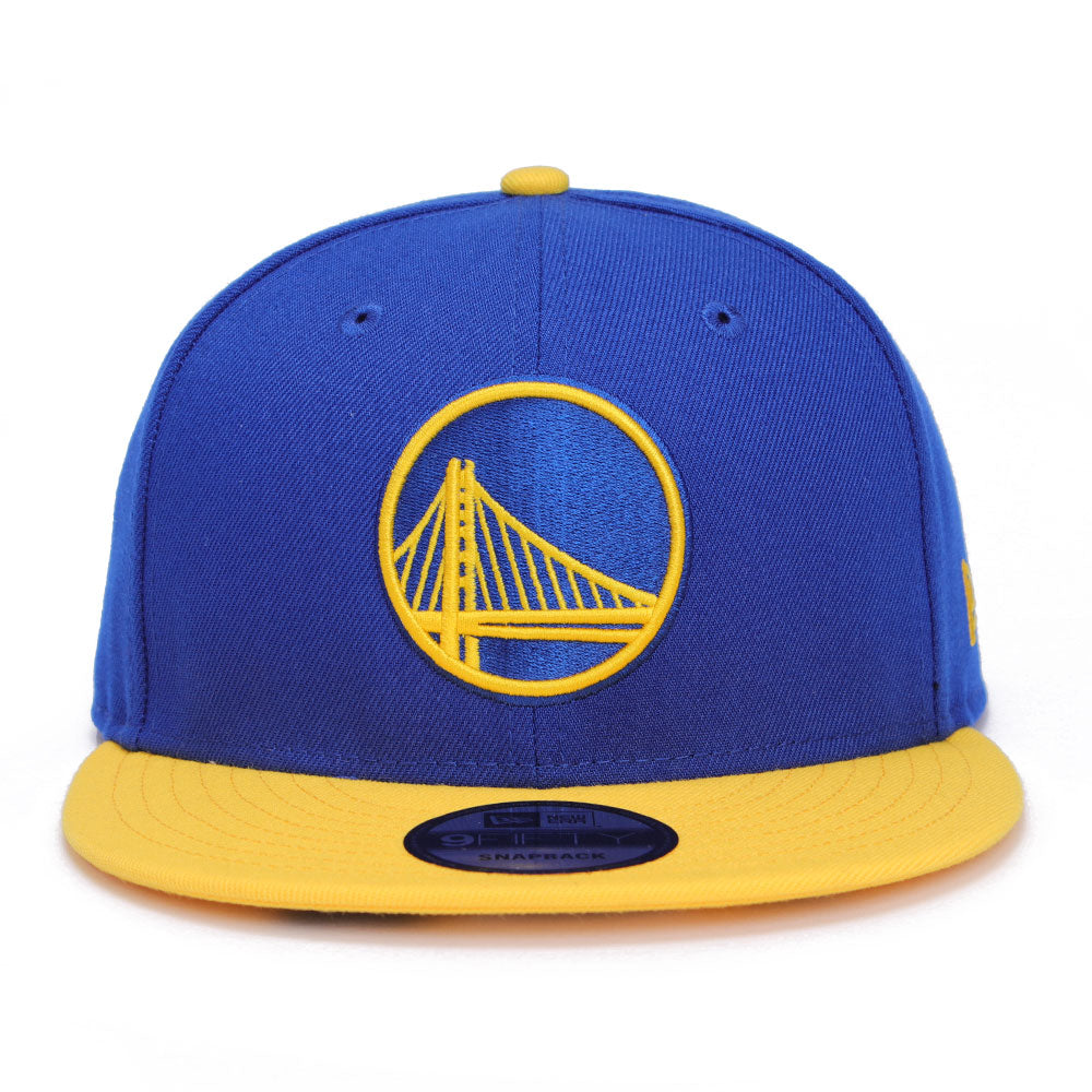 New Era Golden State Warriors OTC Majestic Blue Yellow 9FIFTY Snapback Cap