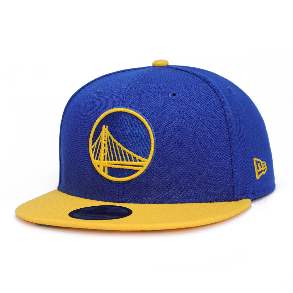New Era Golden State Warriors OTC Majestic Blue Yellow 9FIFTY Snapback Cap