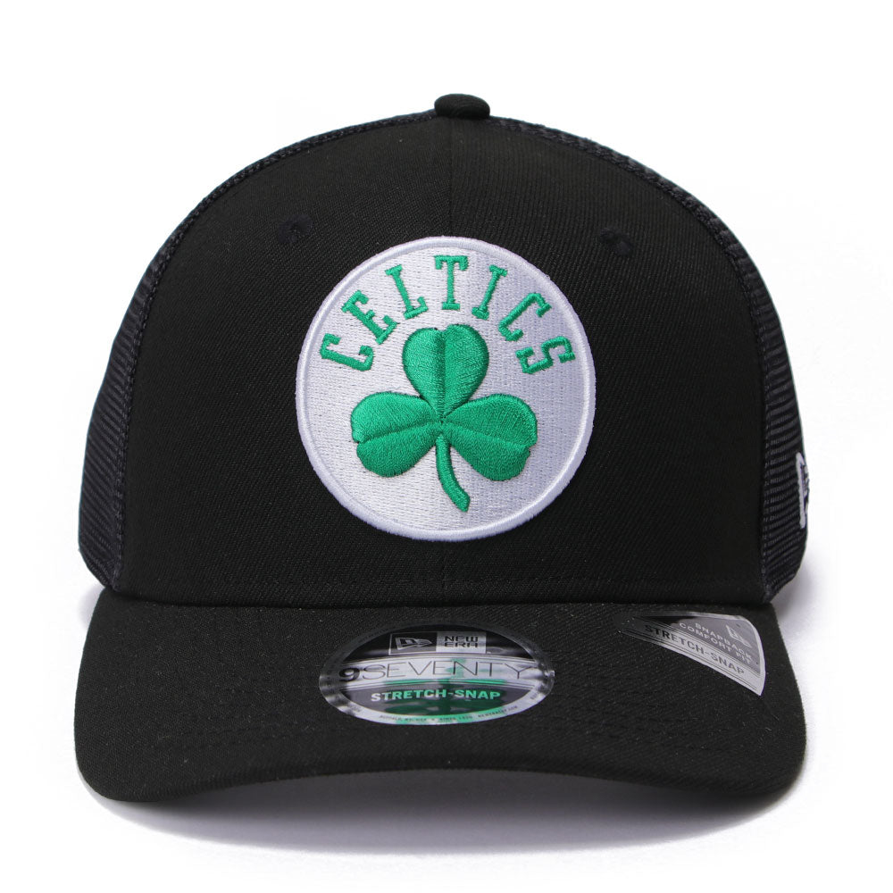 New Era Boston Celtics GCP Black 9SEVENTY Stretch Snapback Trucker Cap